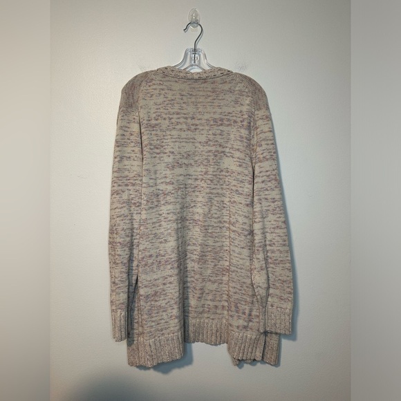 Talbots Beige Long Cottage Boho Costal Knit Cardigan Sweater Women’s Sz XL - Picture 5 of 8